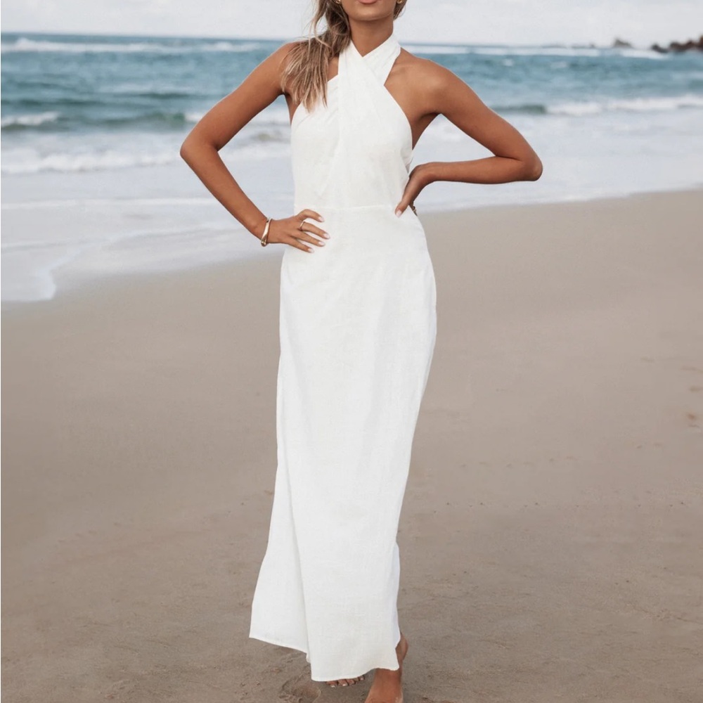 Petal & Pup White Maxi Dress